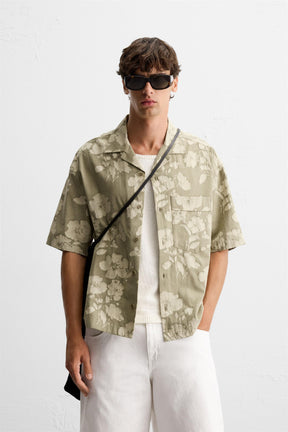 FLORAL JACQUARD SHIRT - Image 2