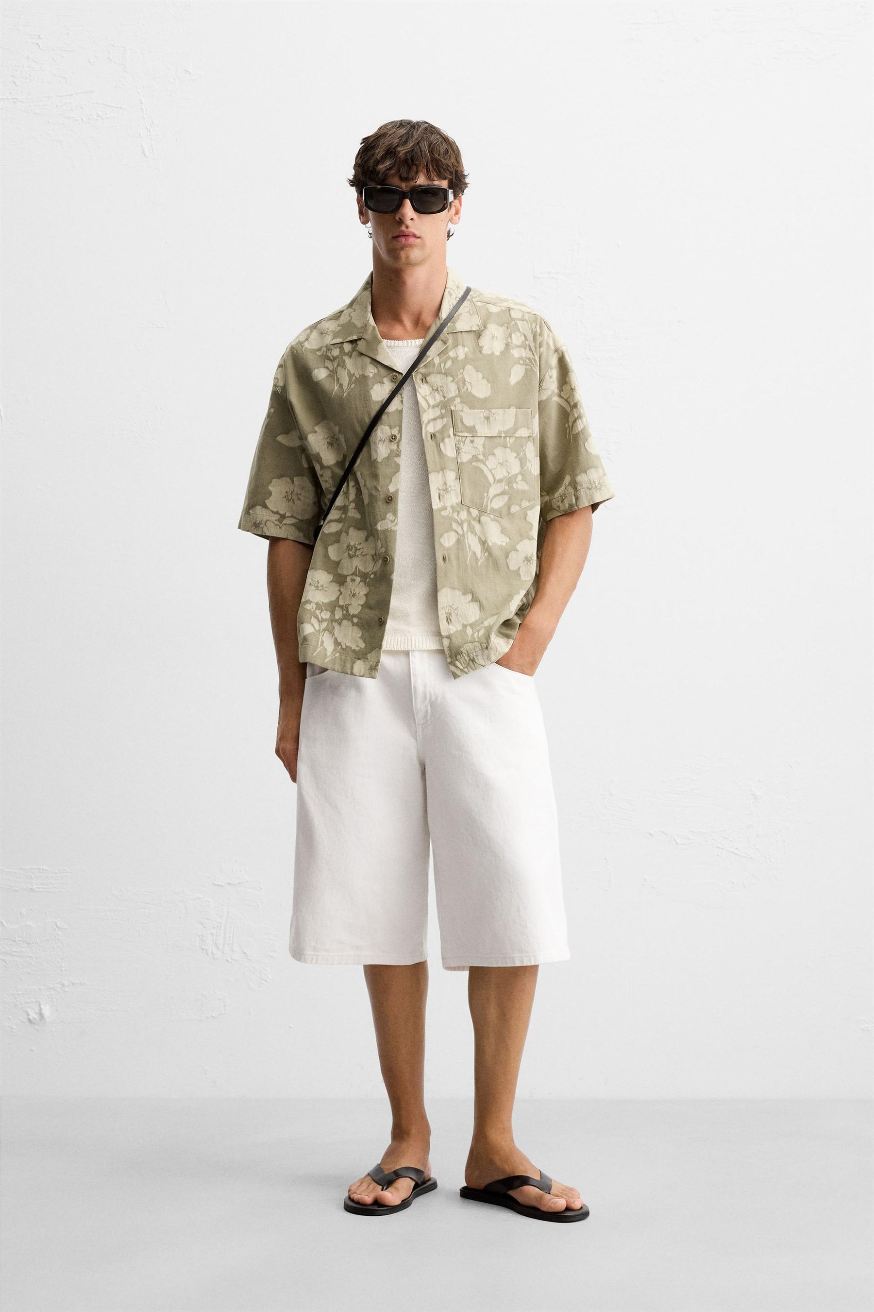 FLORAL JACQUARD SHIRT - Image 1