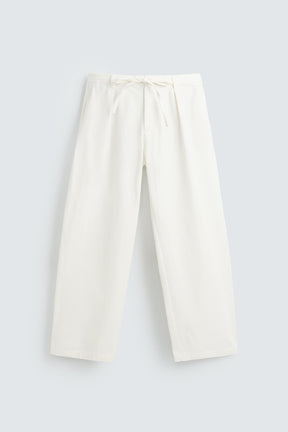 RELAXED FIT PLEATED TROUSERS - Image 5