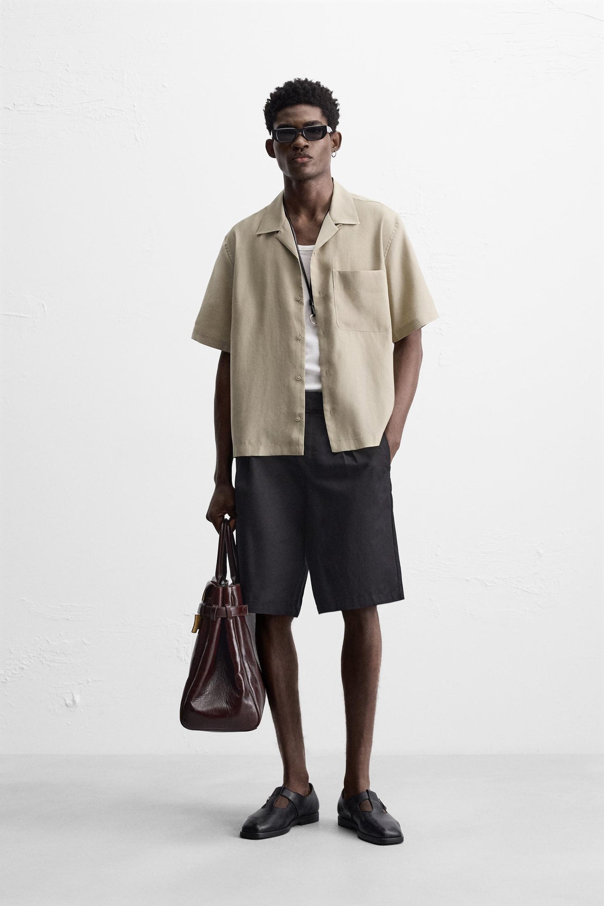 LYOCELL BLEND SHIRT - Image 1