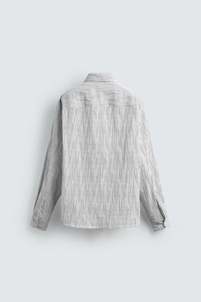 IRREGULAR STRIPED JACQUARD SHIRT - Image 6