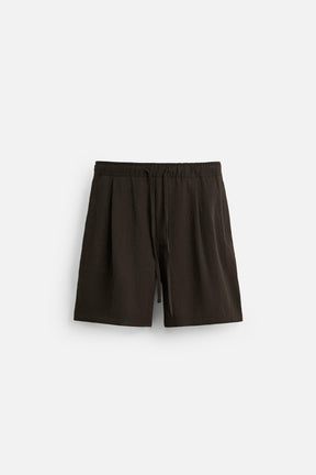 PLEATED FLOWING BERMUDA SHORTS - Image 6