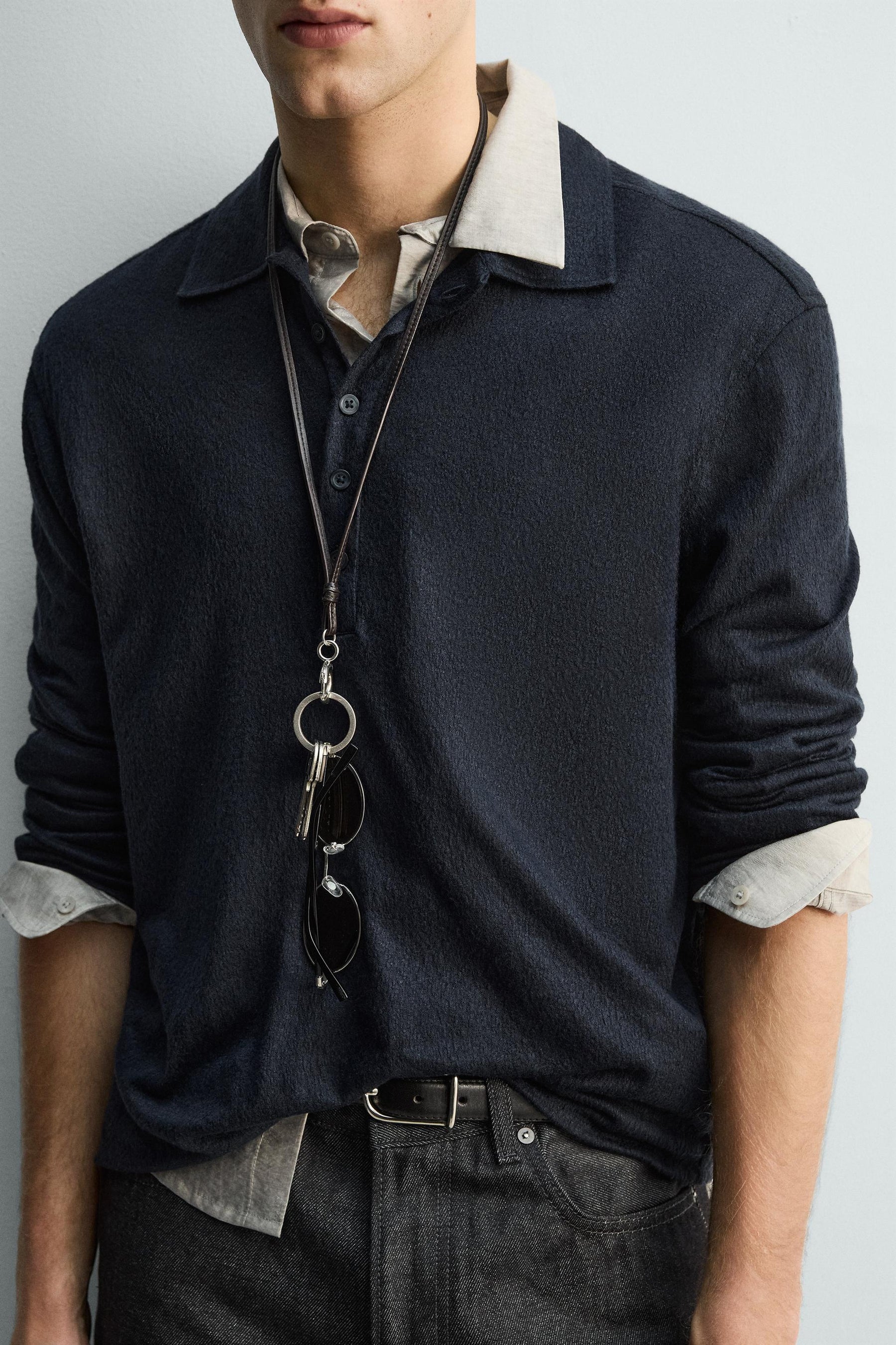TEXTURED POLO SHIRT - Image 5