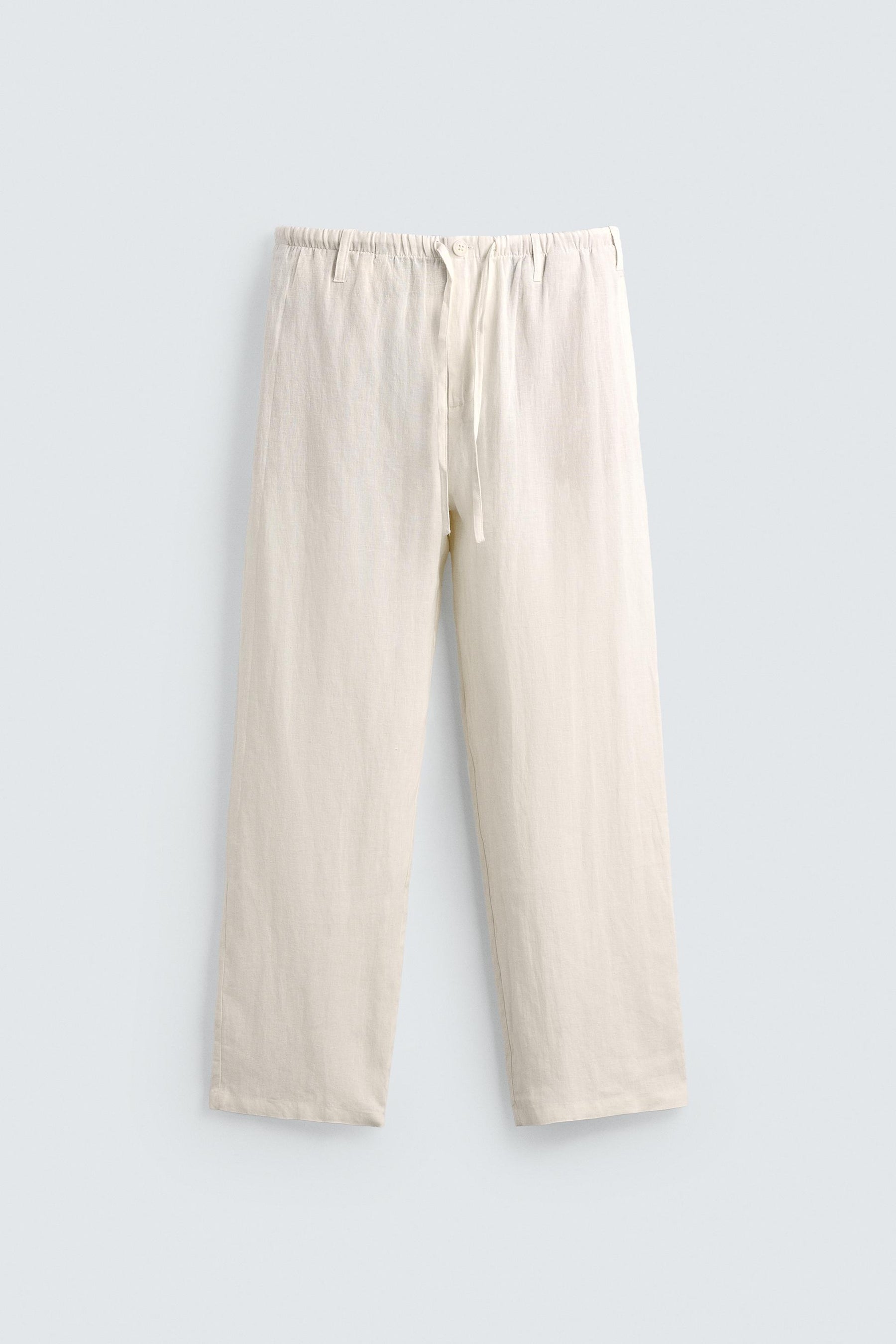 LINEN RELAXED FIT TROUSERS - Image 6