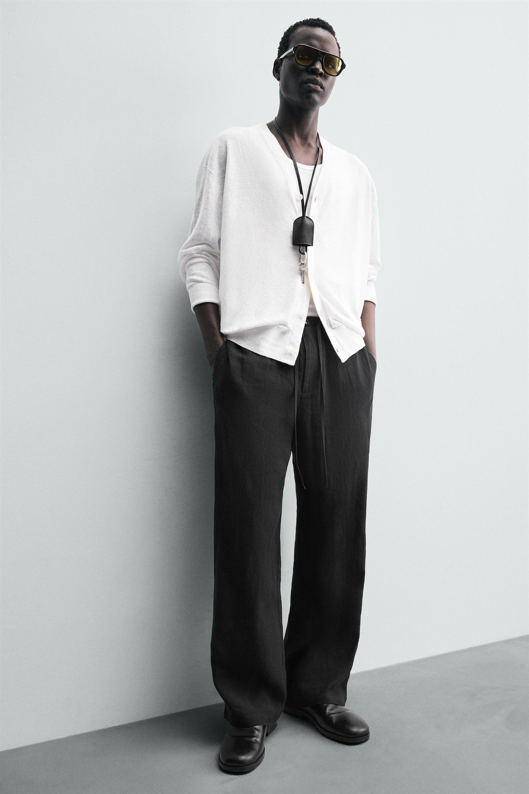 LINEN relaxed fit TROUSERS - Image 5