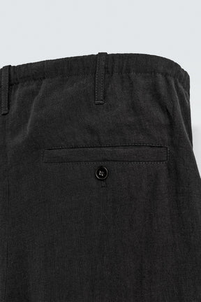 LINEN relaxed fit TROUSERS - Image 10