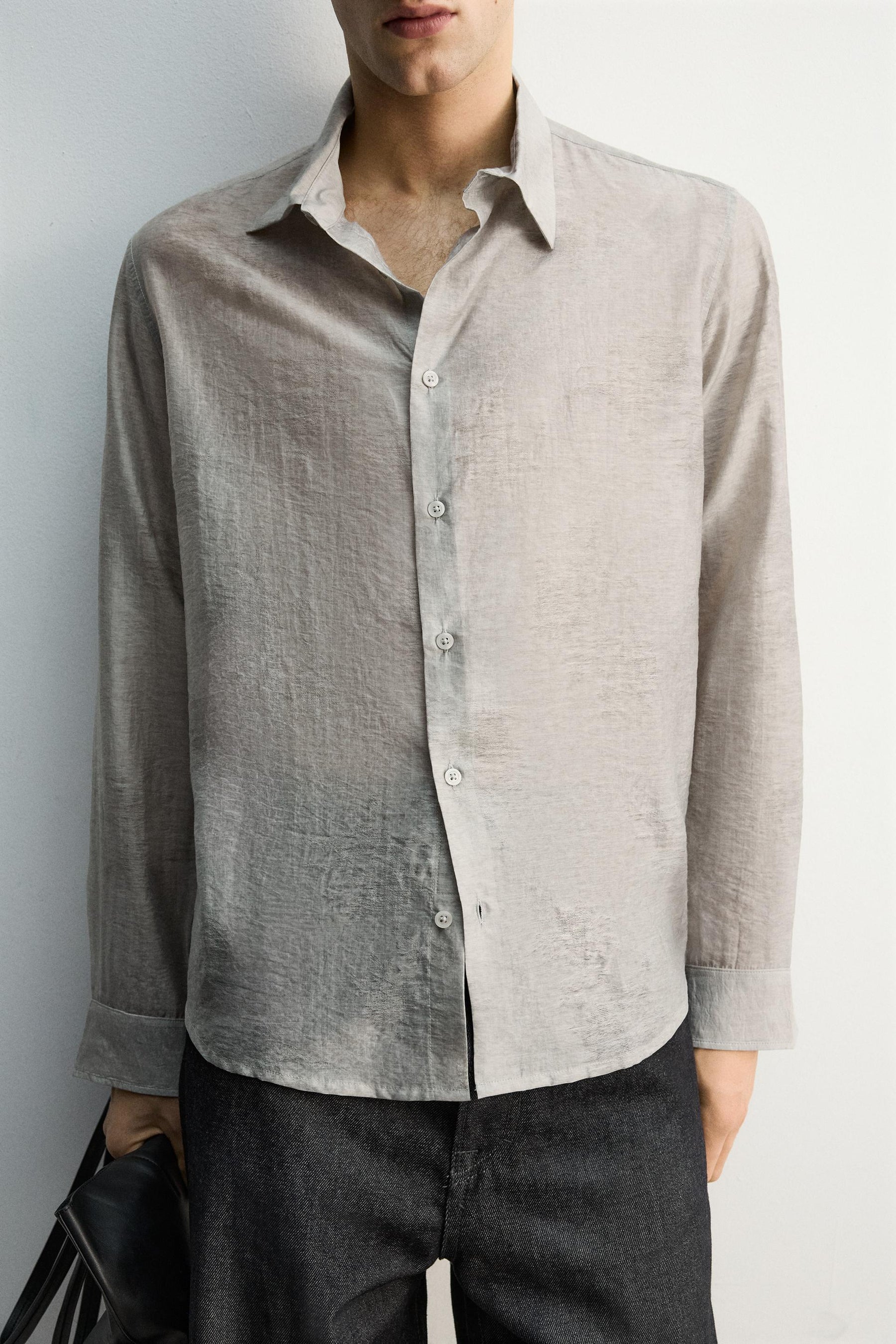 FLOWING JACQUARD SHIRT - Image 5