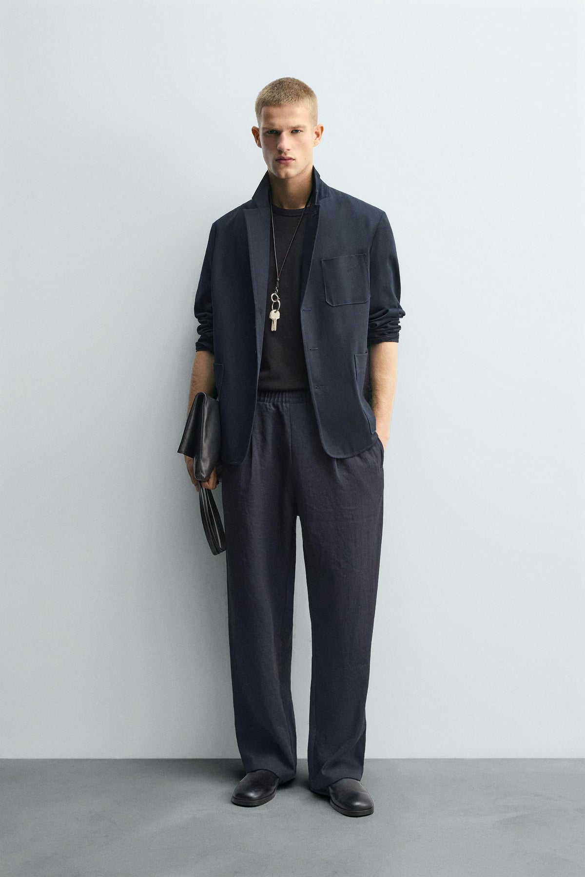 FLOWING PLEATED TROUSERS - Image 1
