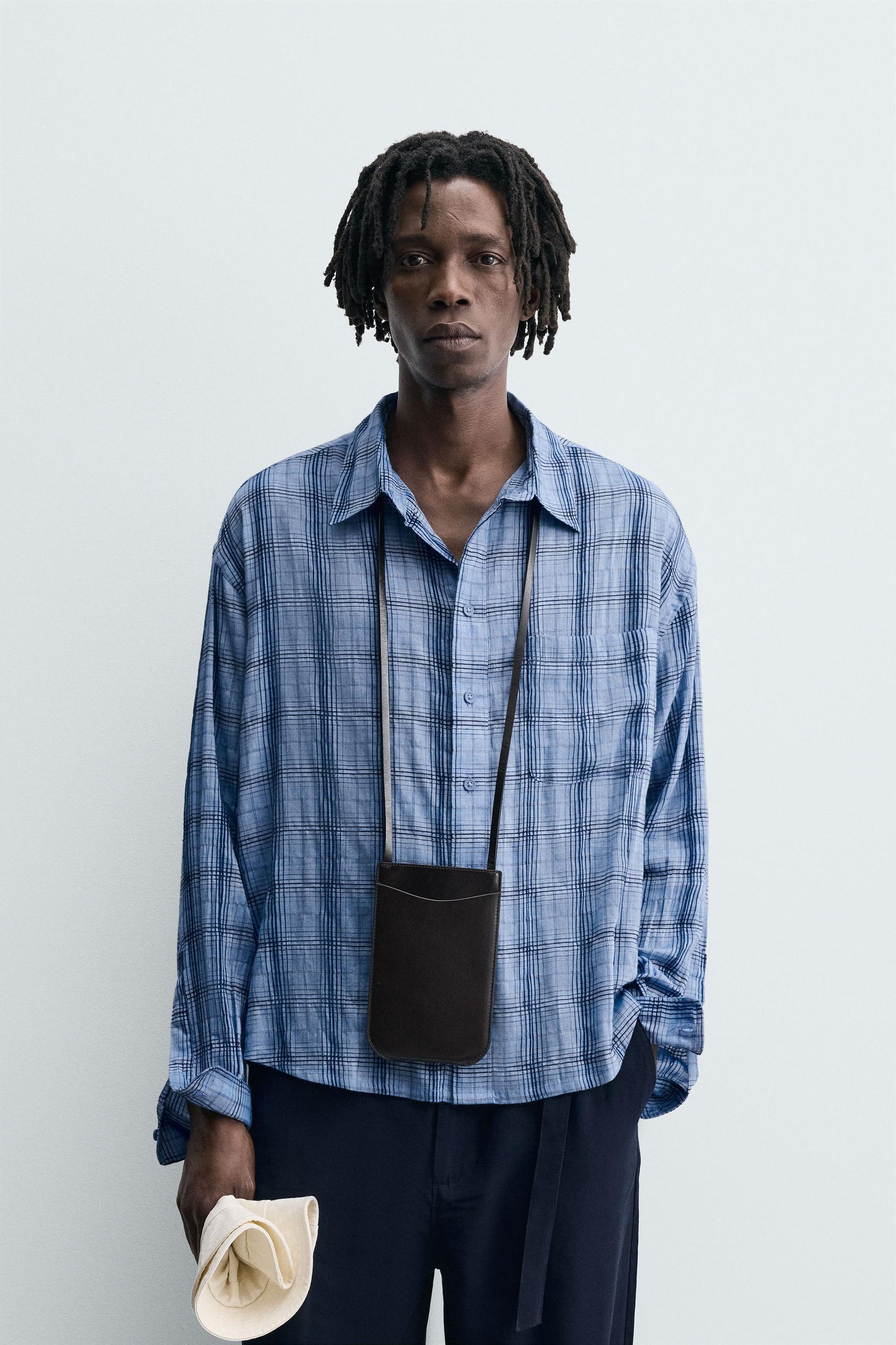 CHECK FLOWING SHIRT - Image 2