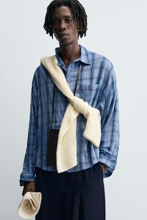 CHECK FLOWING SHIRT - Image 6