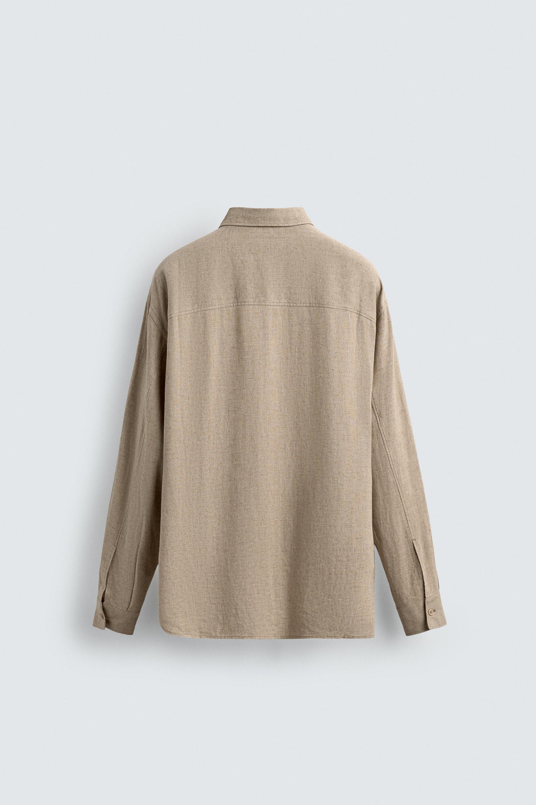 LINEN/VISCOSE TIE SHIRT - Image 9