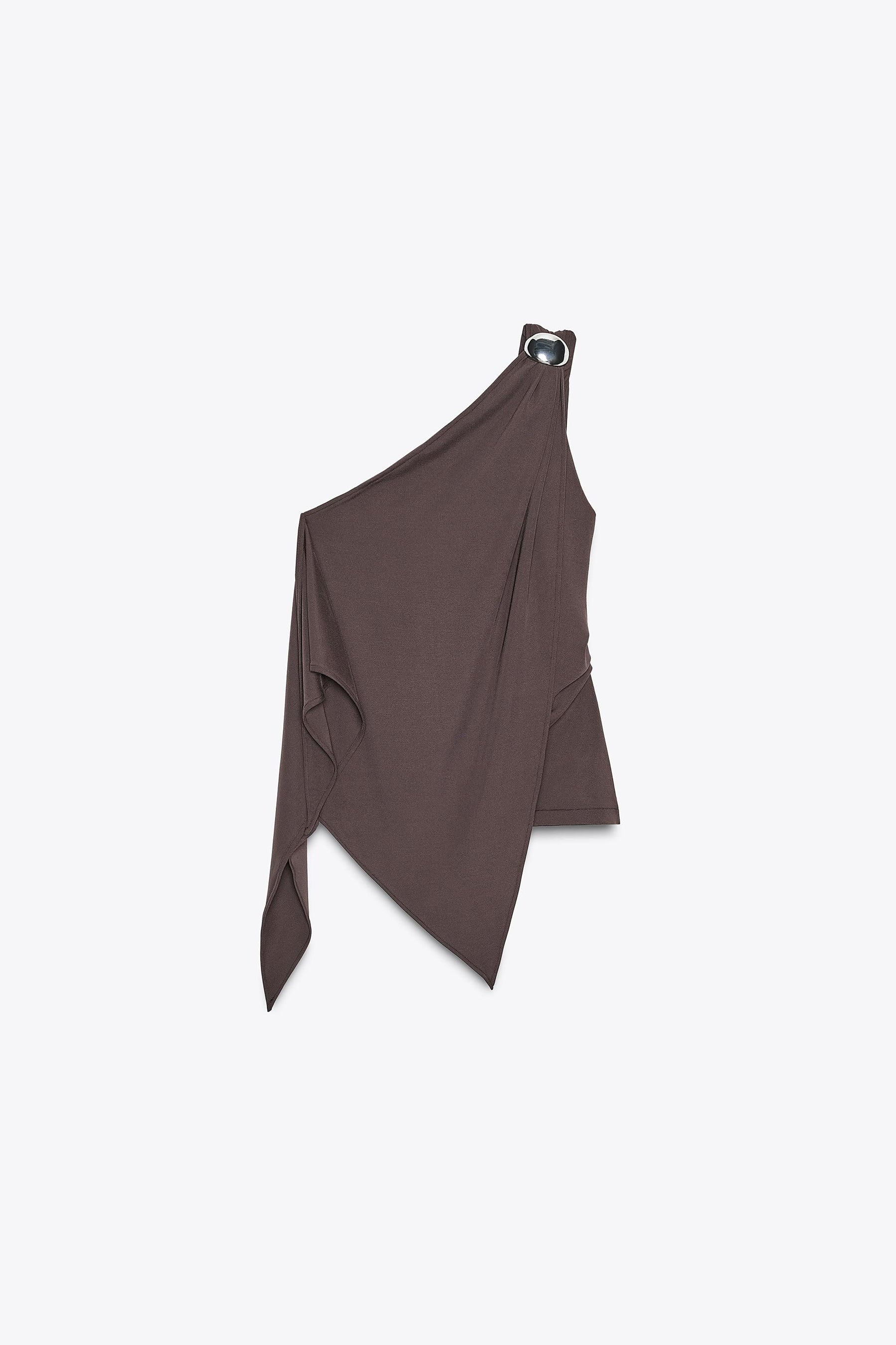 Asymmetric Crepe Top