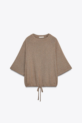 Cut-Out Knit Shirt