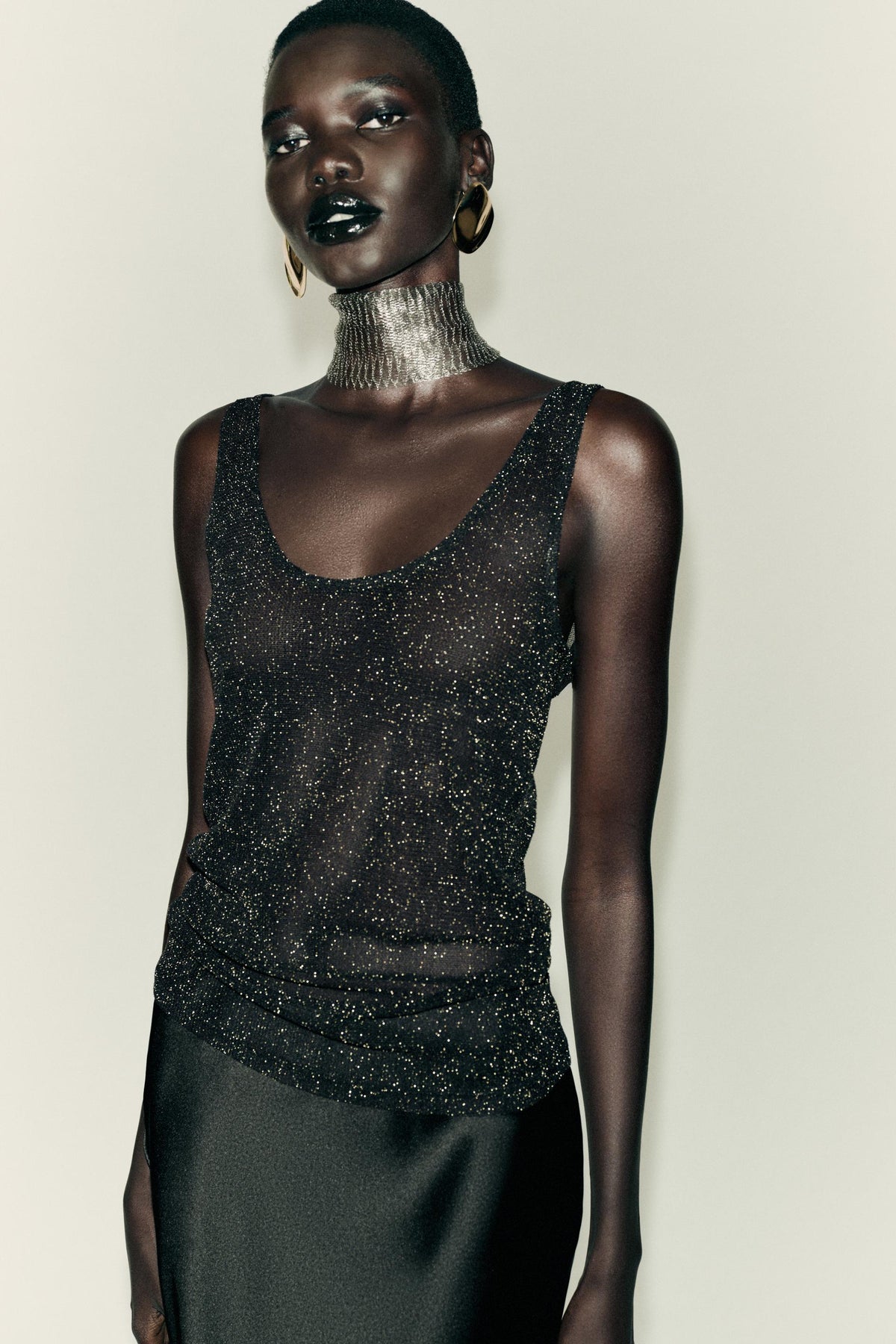 METALLIC THREAD SHIRT