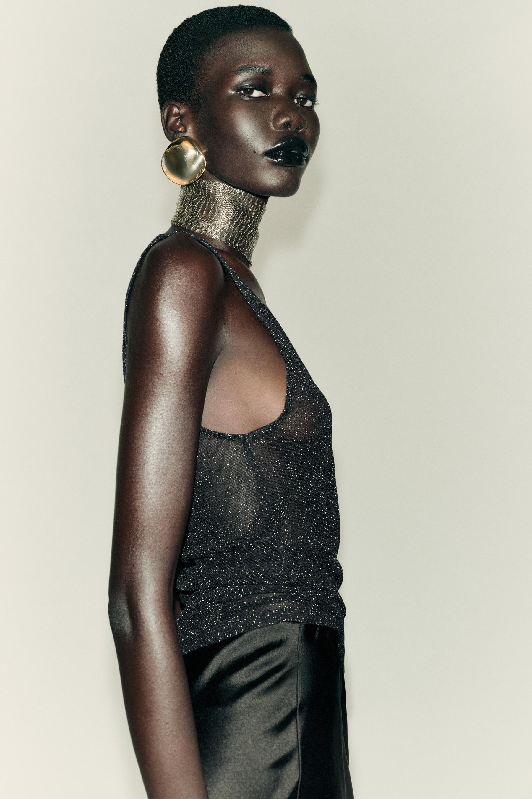 METALLIC THREAD SHIRT