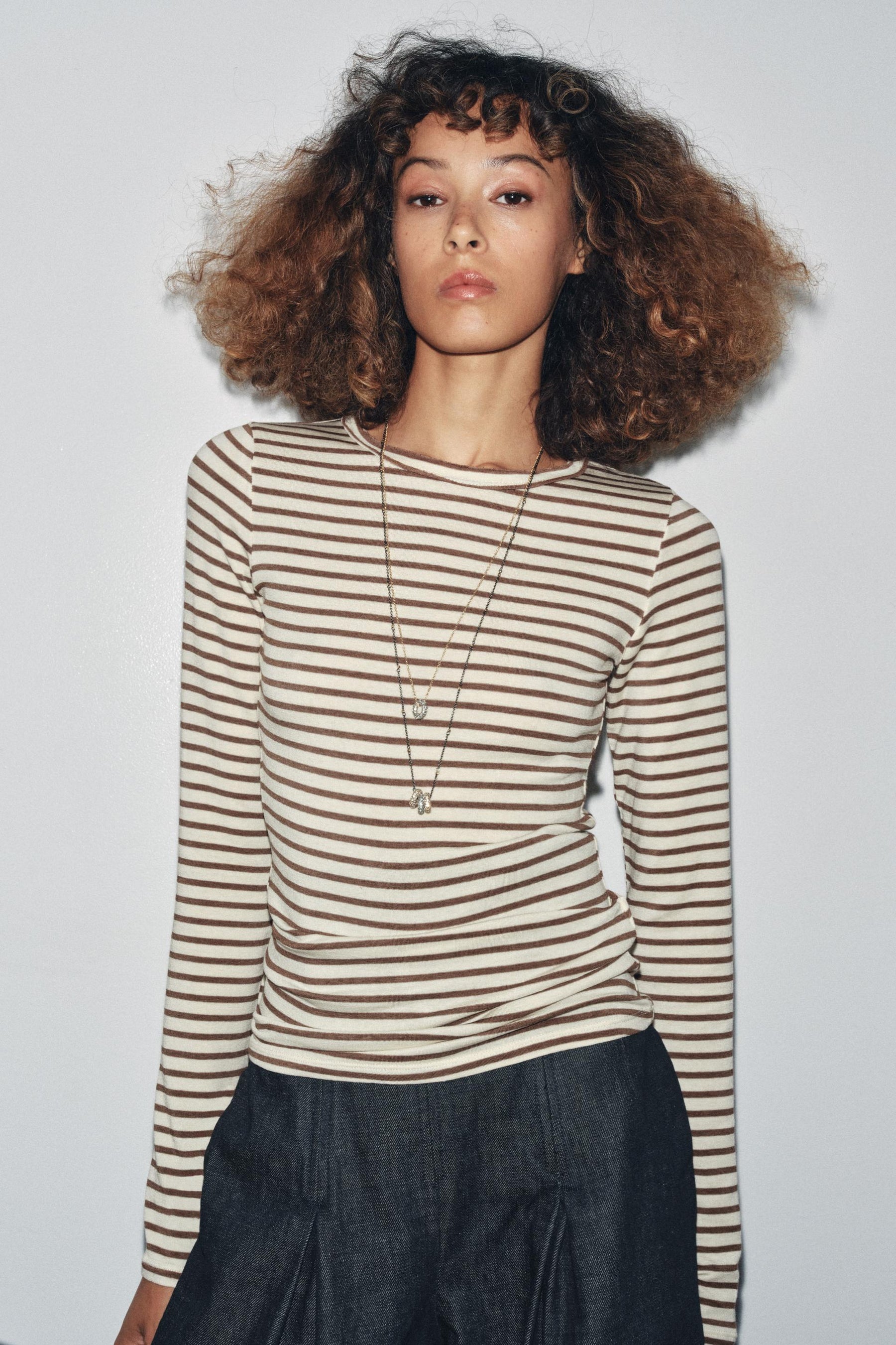 STRIPED LONG-SLEEVE SHIRT