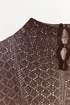 CONTRAST KNIT BODYSUIT