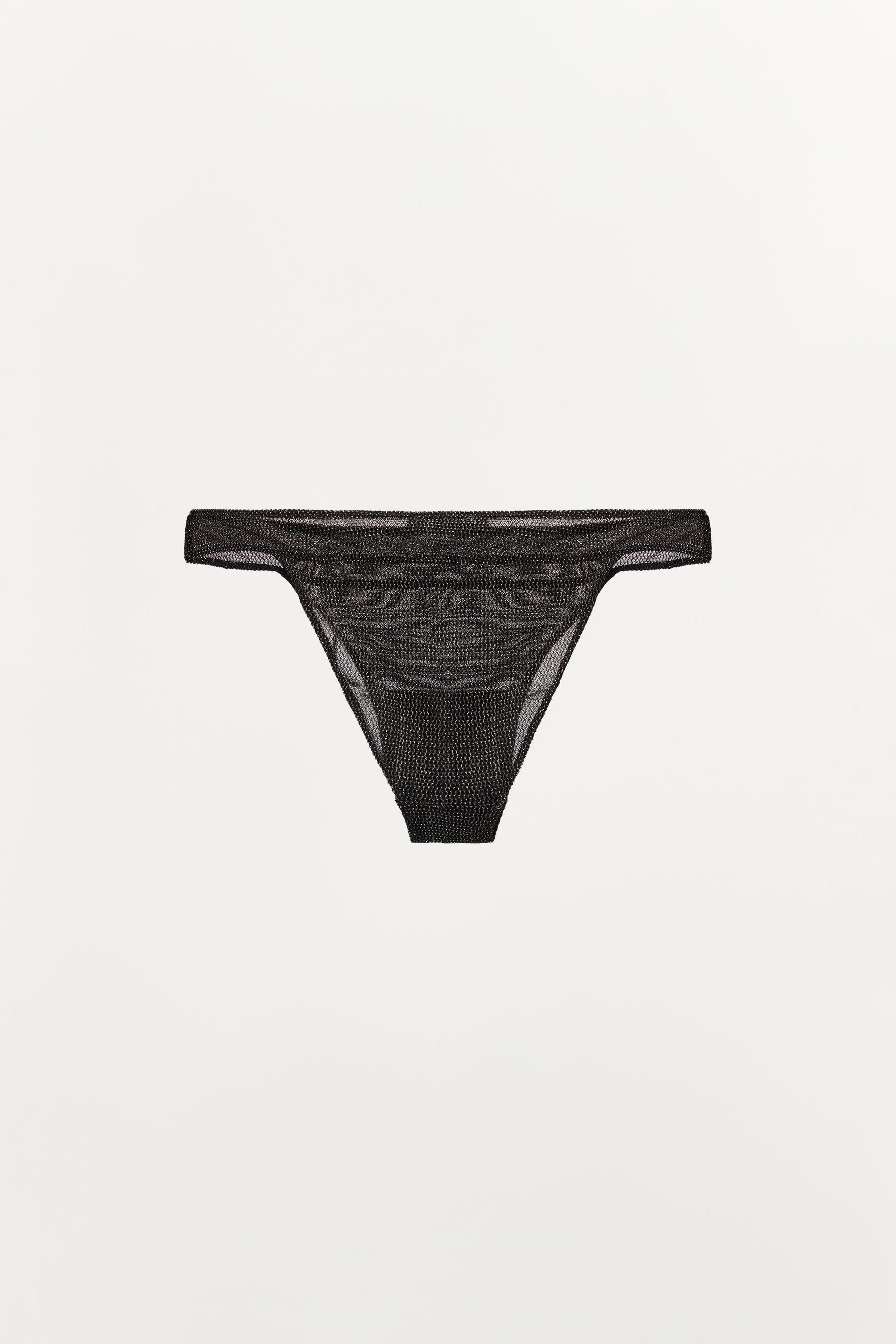 METALLIC NET BRIEFS