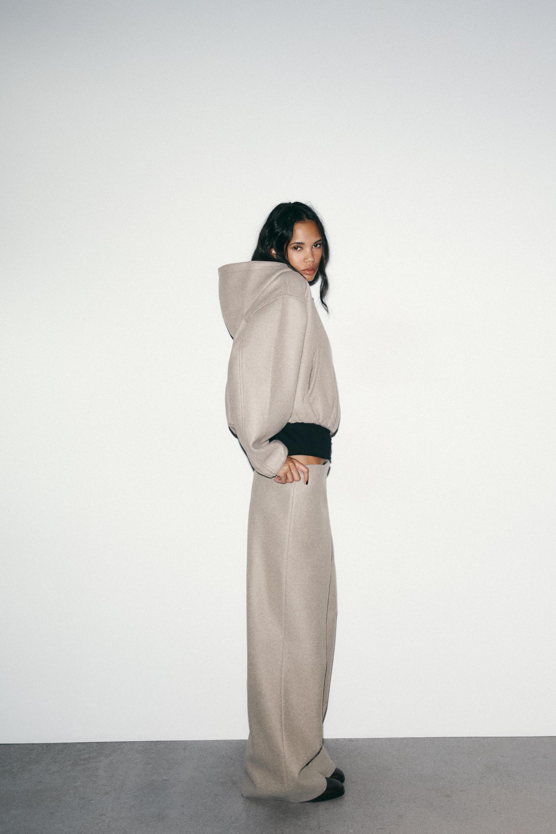 Soft High-Waist Trousers