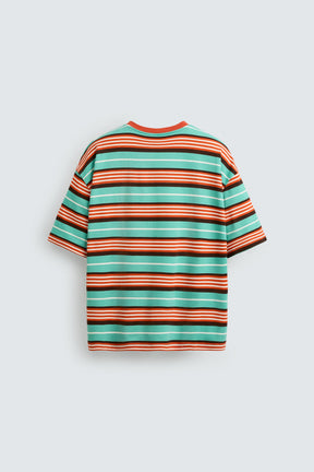Striped Embroidered T-shirt - Image 8