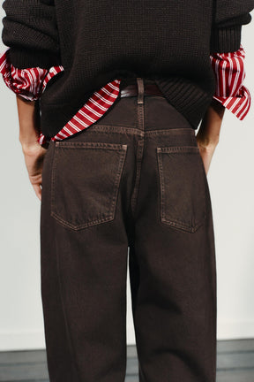 High-Waist Straight Jeans