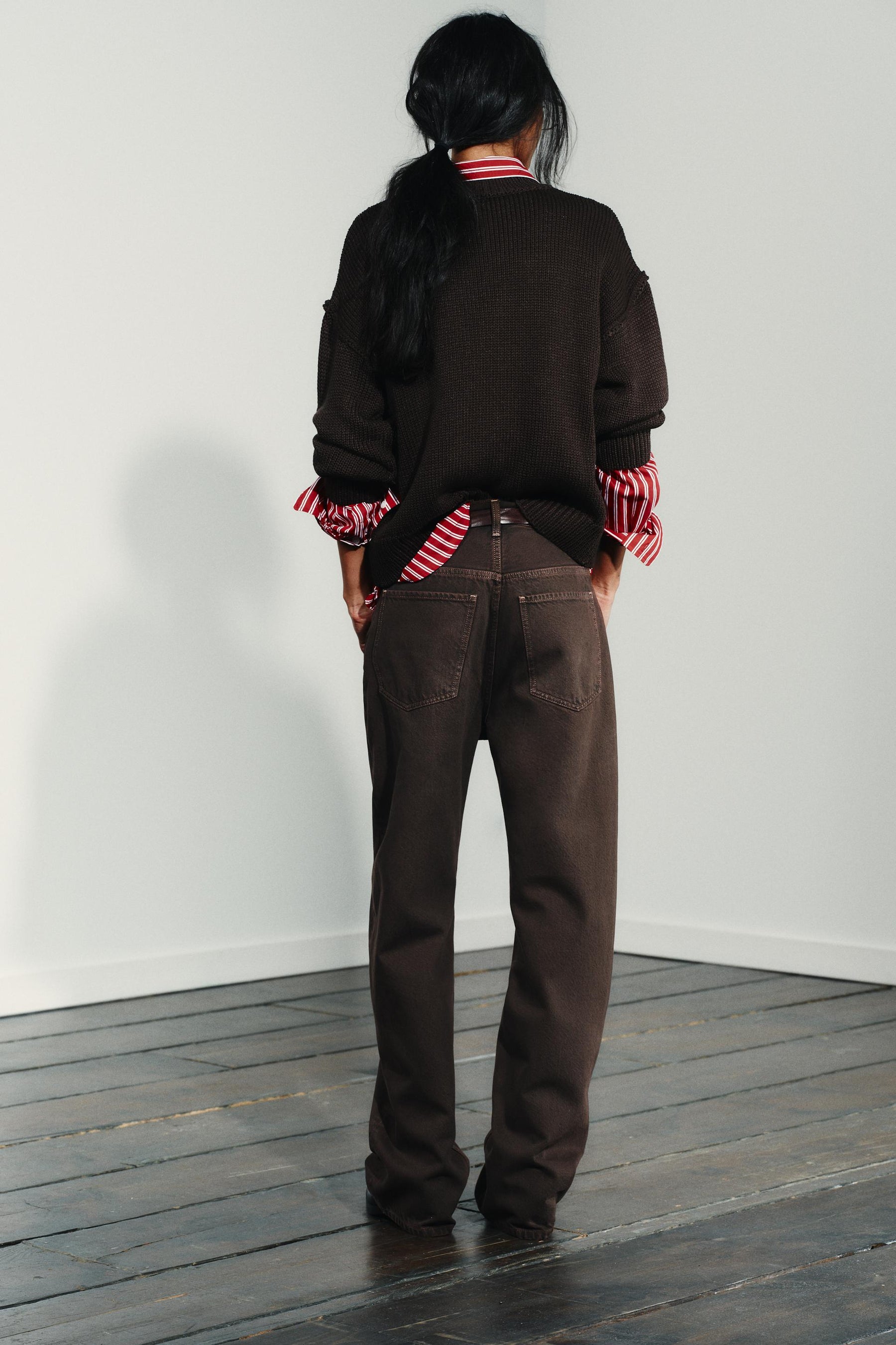 High-Waist Straight Jeans