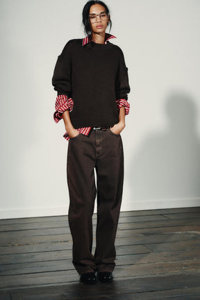 High-Waist Straight Jeans