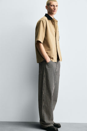BAGGY FIT STRIPED CARPENTER TROUSERS - Image 6