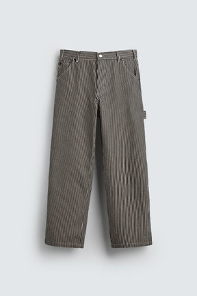 BAGGY FIT STRIPED CARPENTER TROUSERS - Image 7