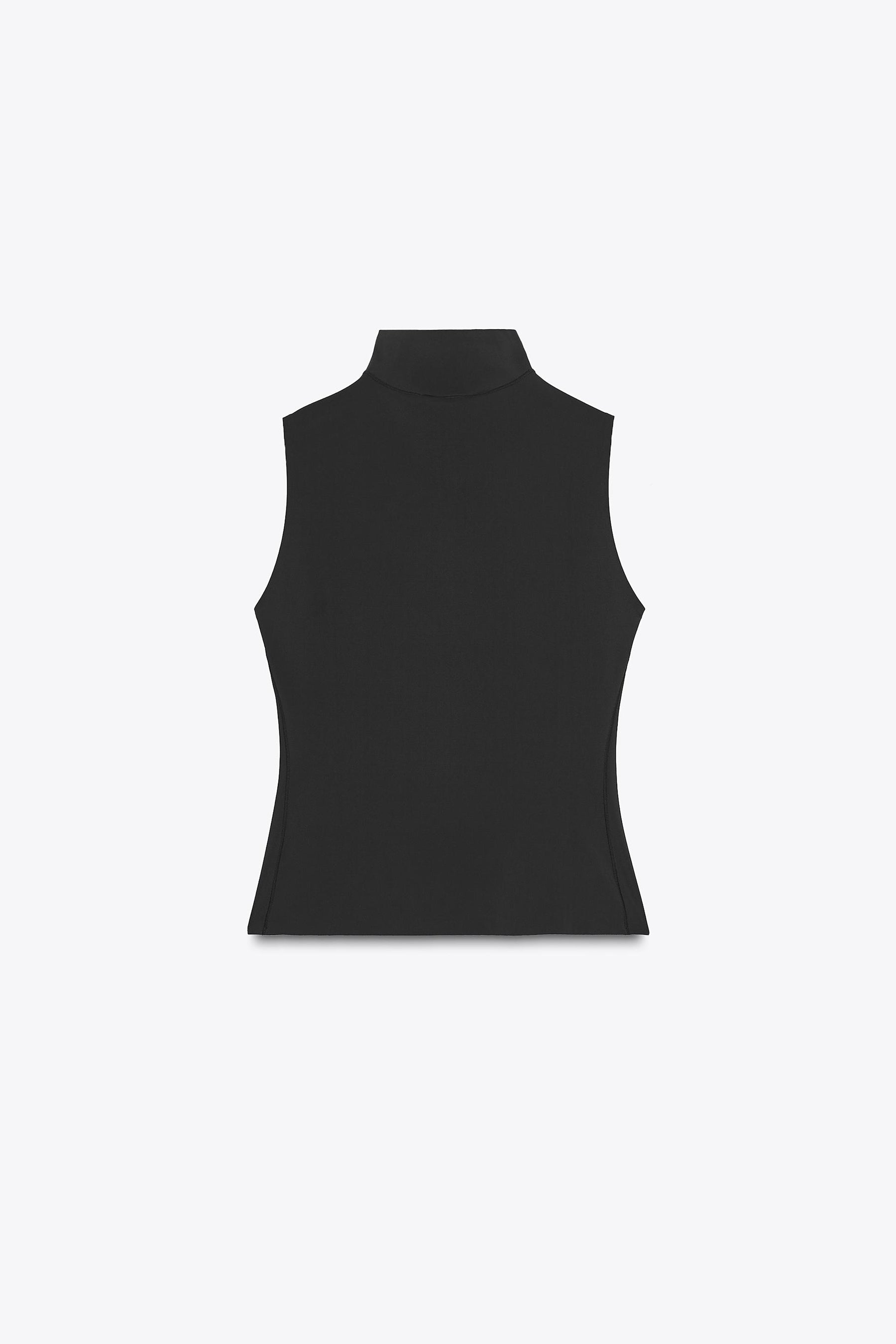Polyamide High Neck Top