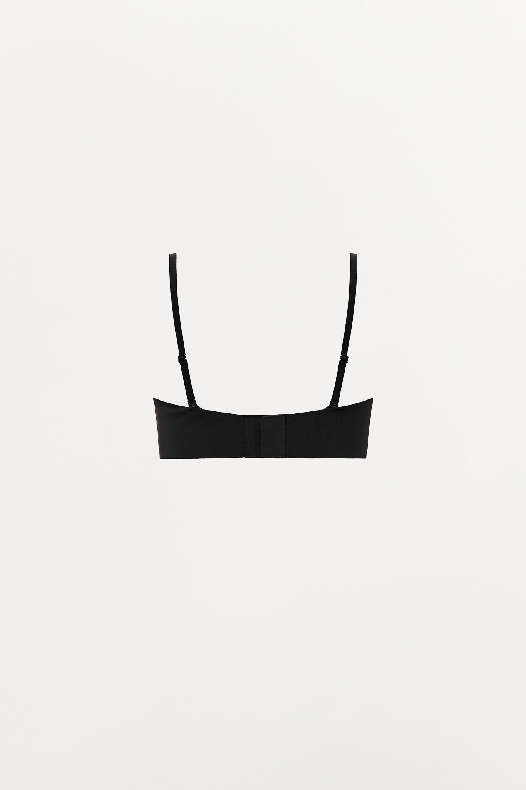 Bandeau bra with straps