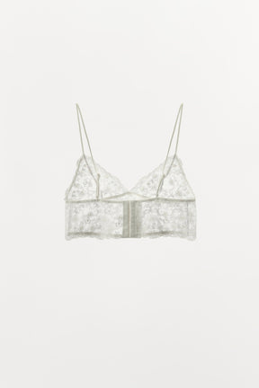 EMBROIDERED LACE BRALETTE