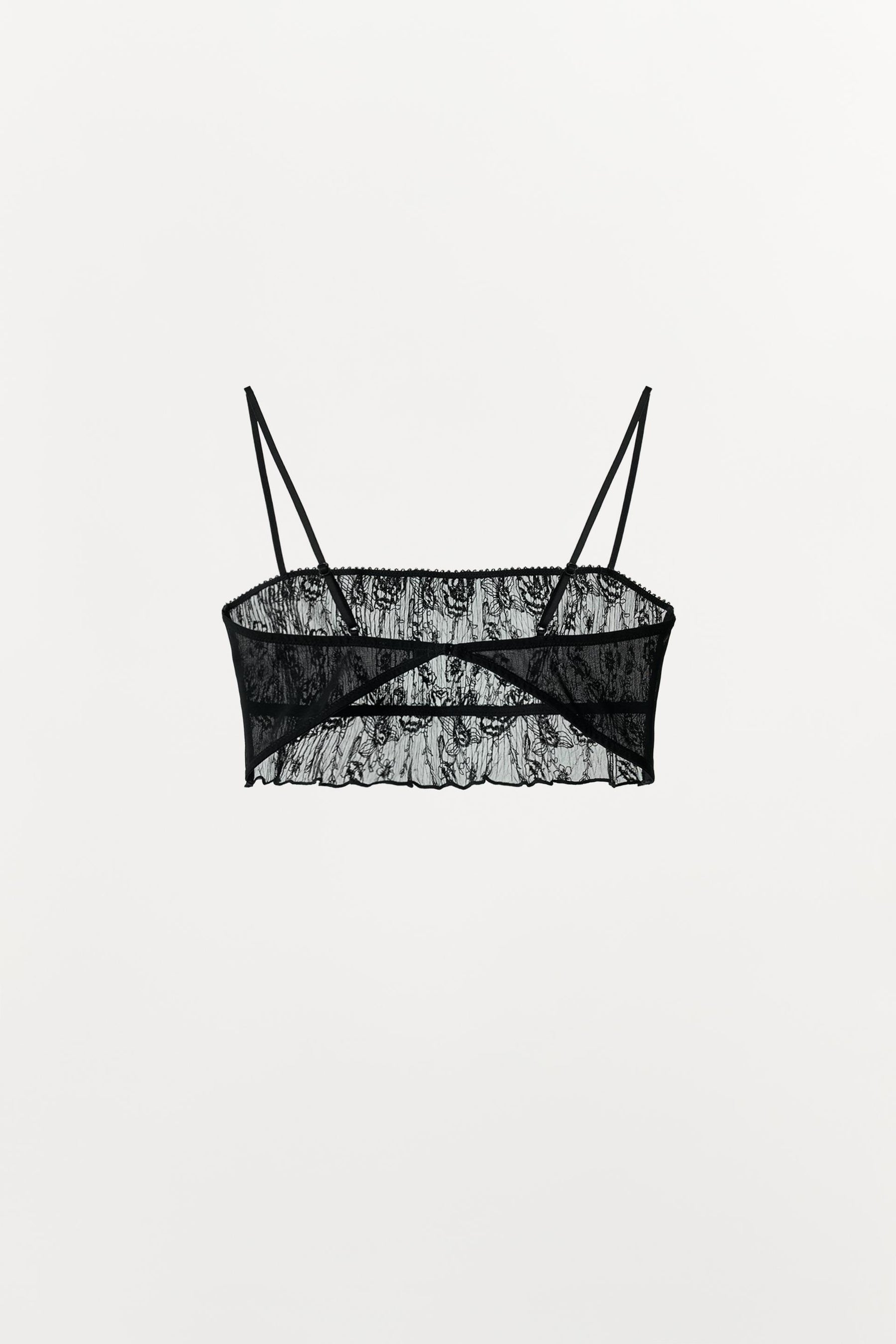 EMBROIDERED LACE BRALETTE