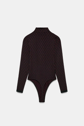 Jacquard Seamless Bodysuit