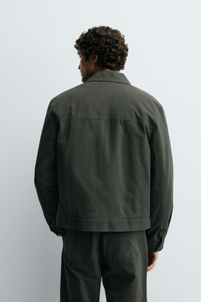 QUILTED OVERSHIRT WITH POCKETS - Image 3