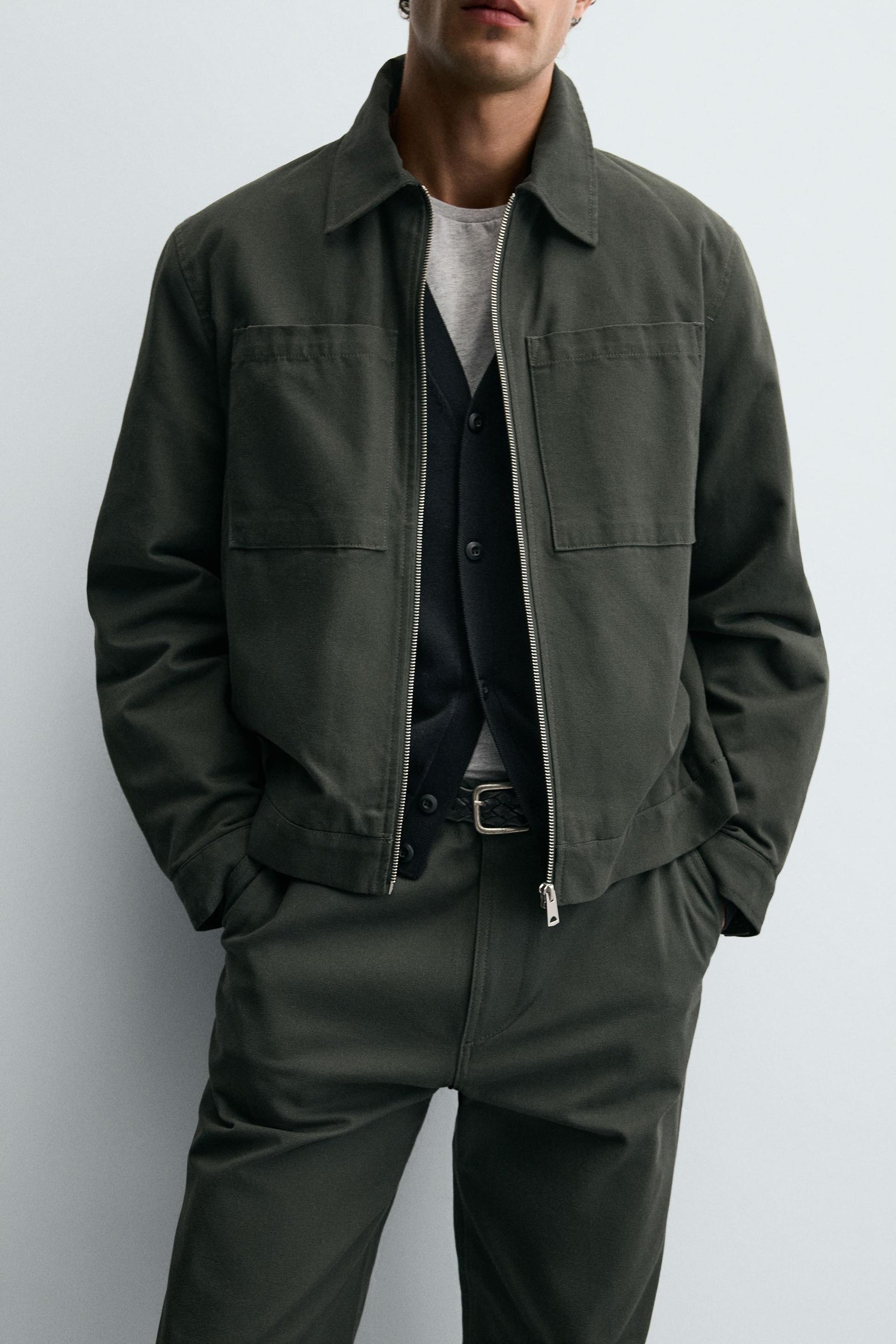 QUILTED OVERSHIRT WITH POCKETS - Image 5