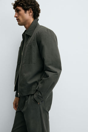 QUILTED OVERSHIRT WITH POCKETS - Image 7