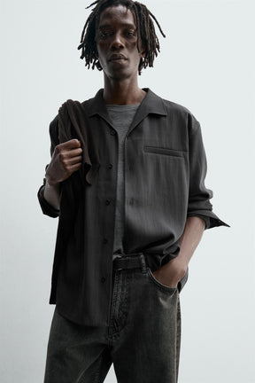 WASHED FLOWING SHIRT - Image 5