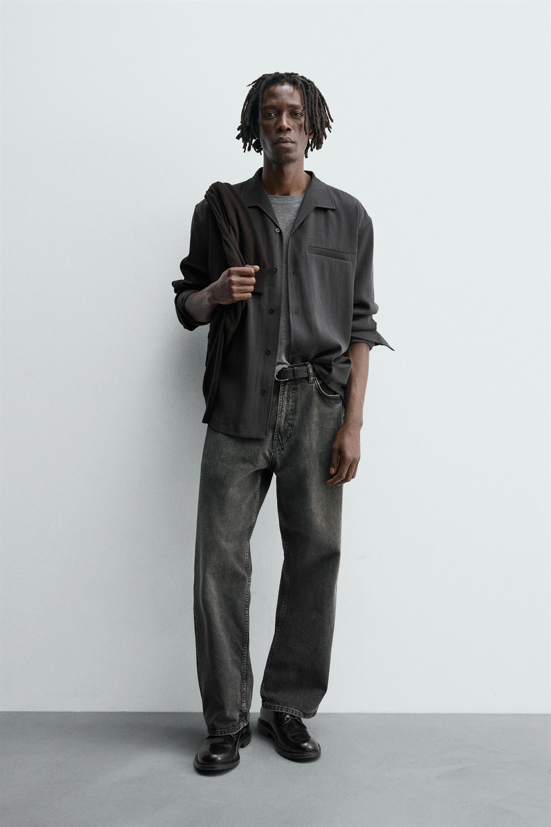 WASHED FLOWING SHIRT - Image 1