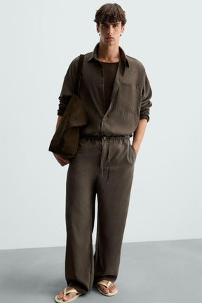 RELAXED FIT FLOWING TROUSERS - Image 5