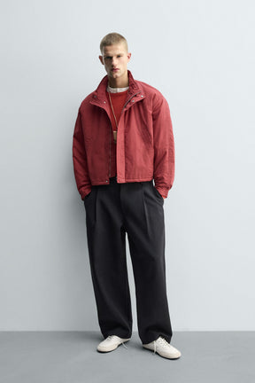 WAXED FINISH QUILTED JACKET - Image 1