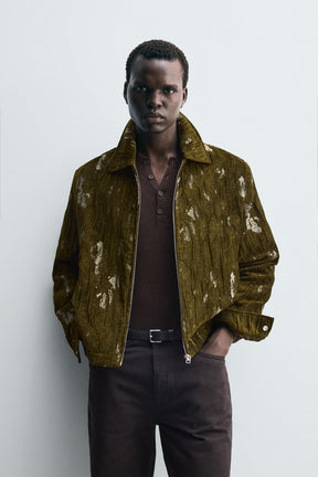 TEXTURED JACQUARD JACKET - Image 2