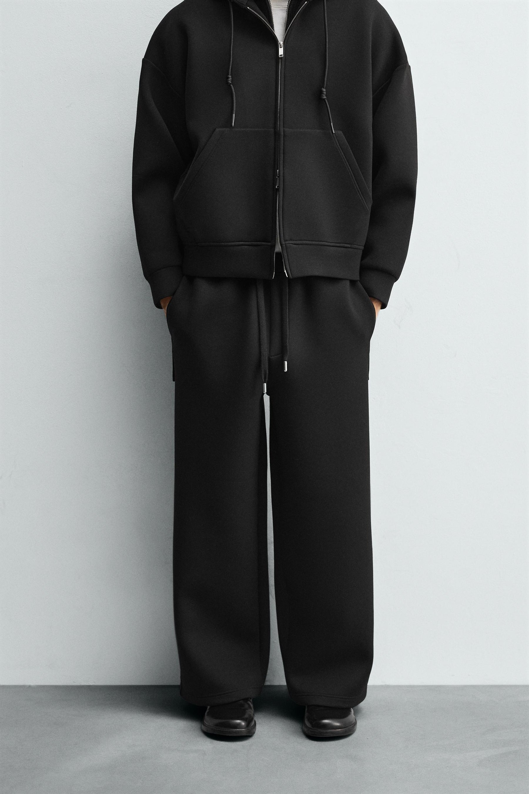 Wide Neoprene Trousers