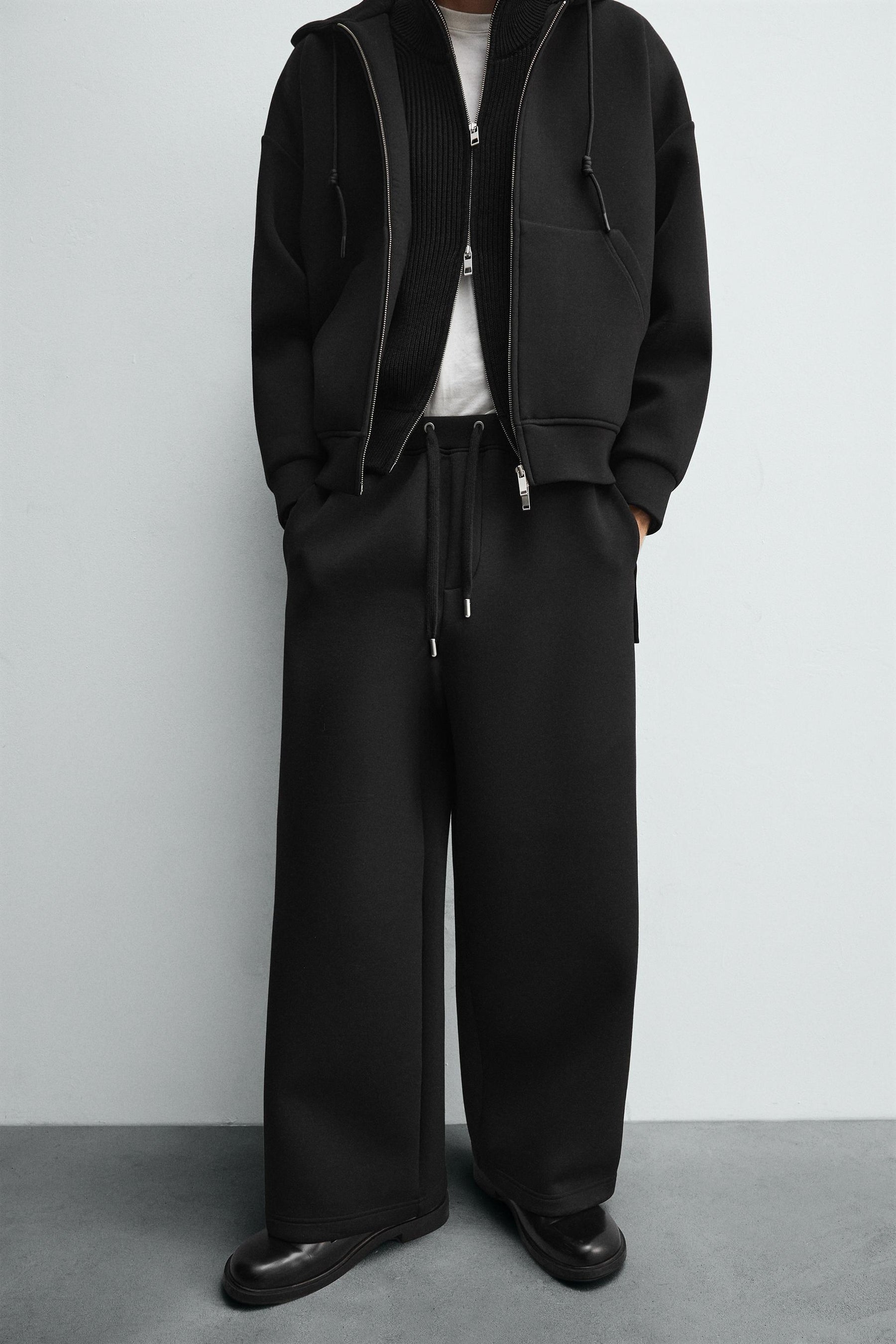 Wide Neoprene Trousers