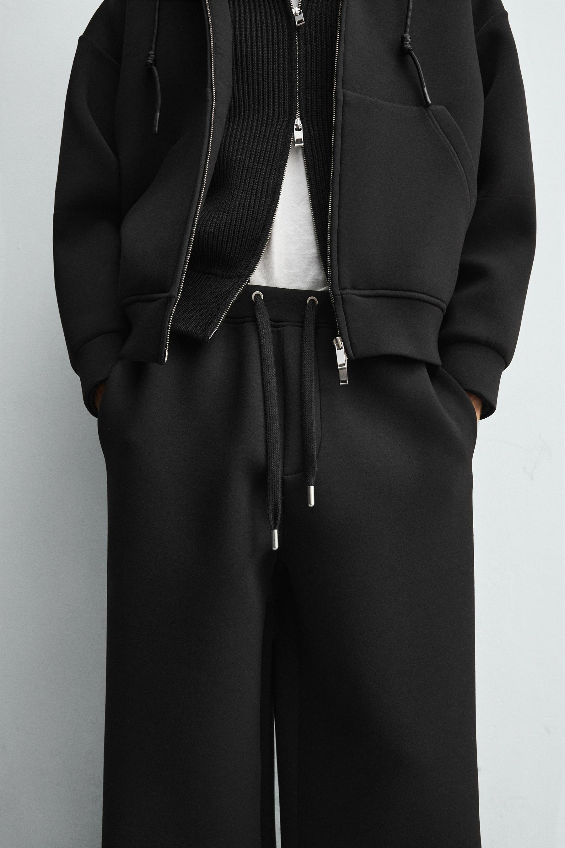 Wide Neoprene Trousers