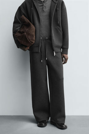 Wide Neoprene Trousers