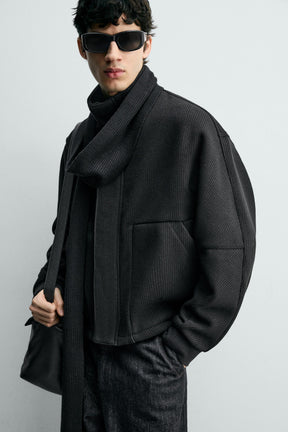 RIBBED BOXY FIT JACKET - Image 5