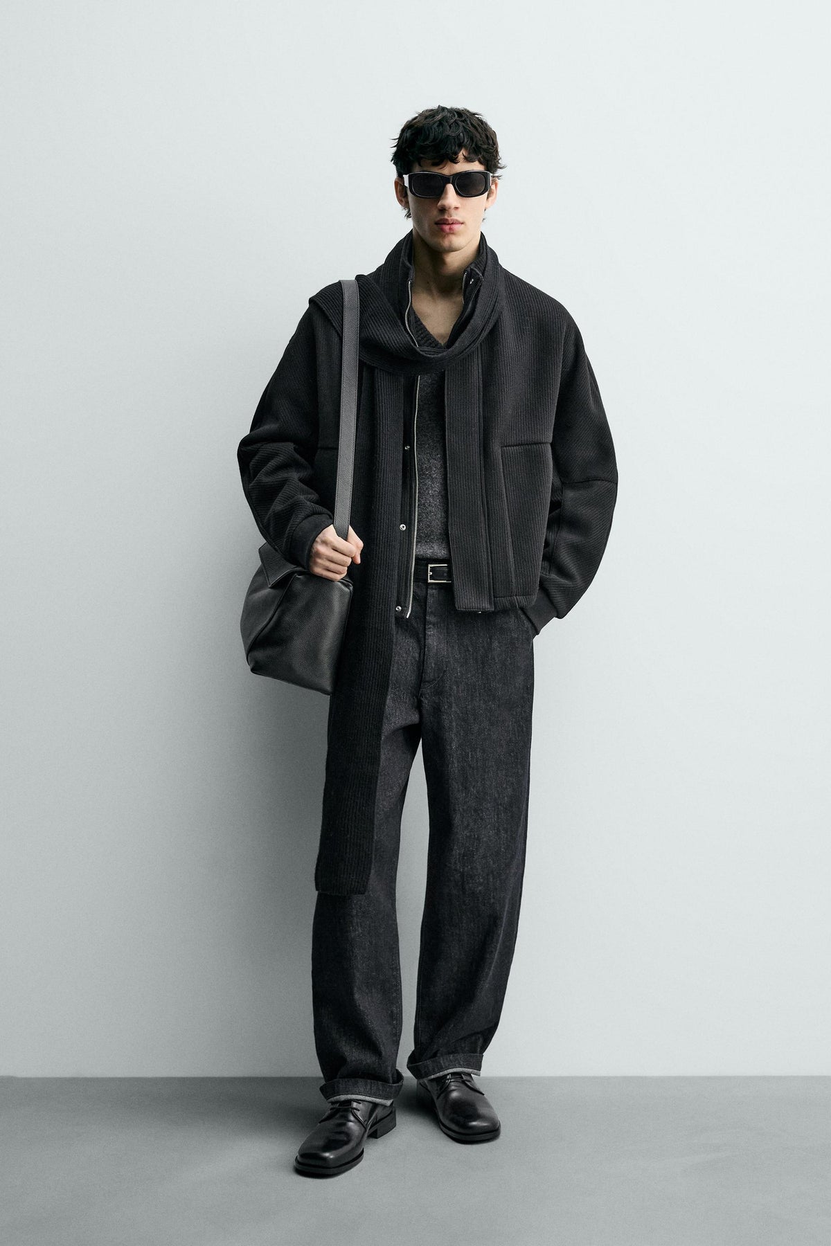 RIBBED BOXY FIT JACKET - Image 1