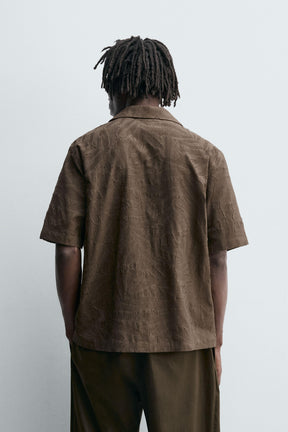 FLORAL JACQUARD SHIRT - Image 3