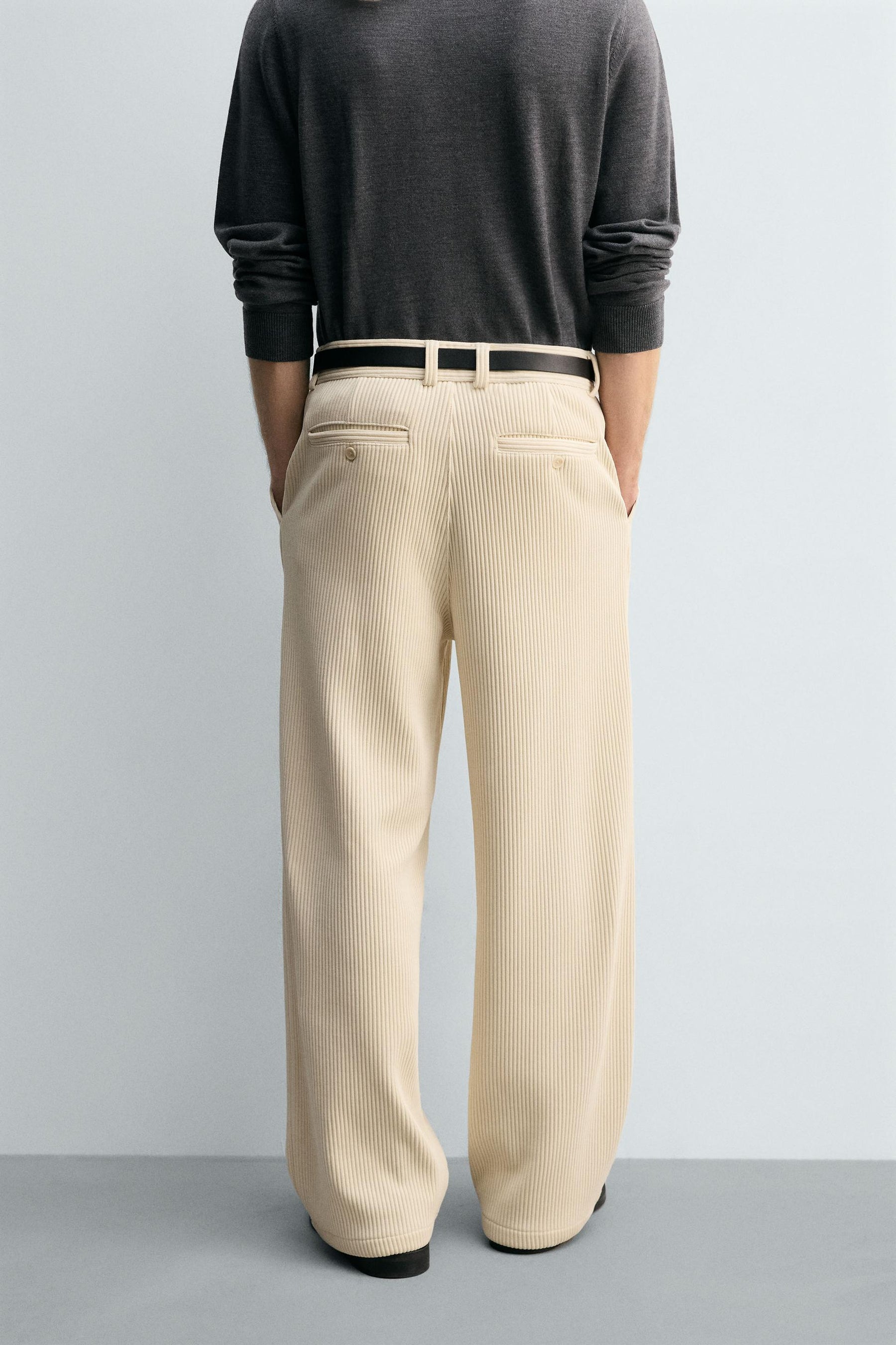 WIDE-LEG CORDUROY TROUSERS - Image 3